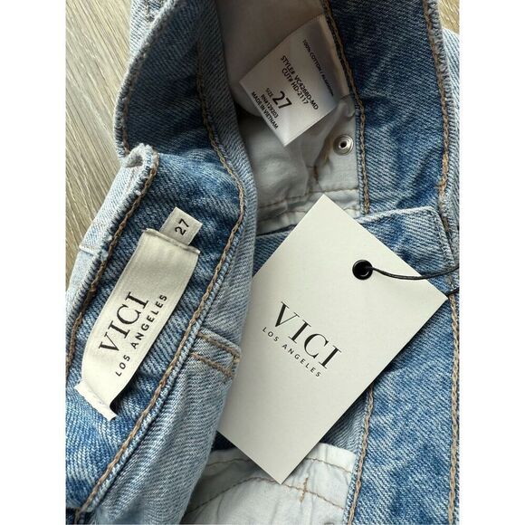 VICI Indio Denim Dad Shorts Size 27 - Picture 8 of 12
